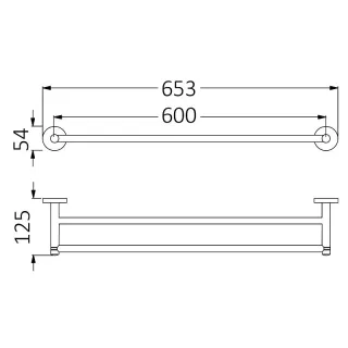 Полотенцедержатель Timo Saona 13056/18 чёрное золото